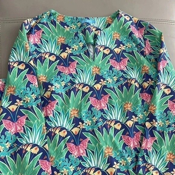 J McLaughlin Carly Catalina Cloth midi dress. Size Small. EUC. - Picture 2 of 5